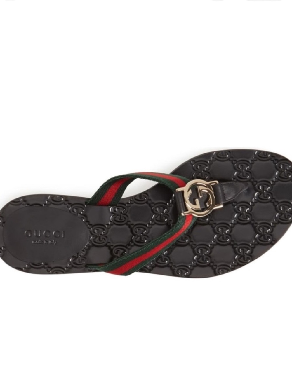 Brand new Gucci GG thong web sandals